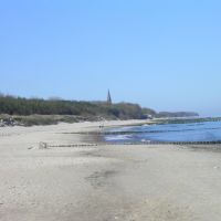 Plaża-widok w stronę Sarbinowa 1,2km